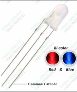 5mm Diffused Blue And Red Common Cathode 3 Pin Round Led