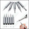 5pcs set Silver 936 Lead-Free Soldering Iron Tip