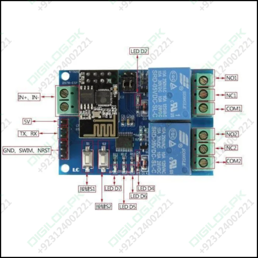 5v Esp8266 Dual-channel Wifi Relay Smart Home Mobile App