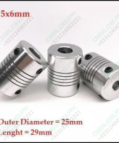 5x6mm Flexible Coupling Shaft With 25mm Outer Diameter