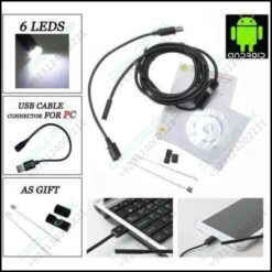 6 Led 7mm Lens Usb Android Waterproof Endoscope Borescope