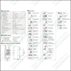 63a 230v Adjustable Over Under Voltage Protector Ampere