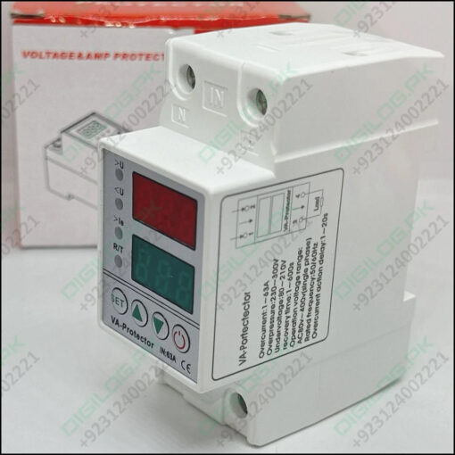 63a 230v Adjustable Over Under Voltage Protector Ampere