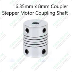 6X8 6.35mm X 8mm x 25mm Stepper Motor Flexible Coupling