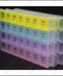 7 Days Weekly 28 Slots Travel Pill Box Organizer