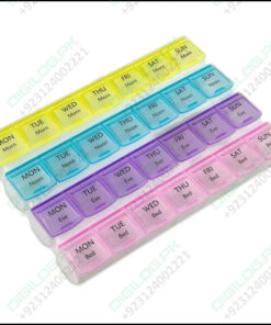 7 Days Weekly 28 Slots Travel Pill Box Organizer