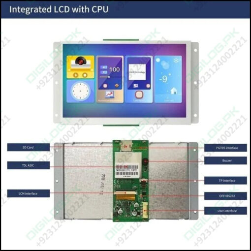 7 Inch Touch Screen Monitor 800x480 TFT LCD Display