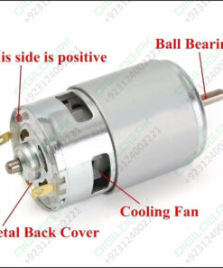 775 7.4vdc 3500rpm Dc Motor Rs755 High Speed Torque Cy 755