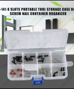 8 Grid Electronic Component Organizer Storage Box Tool Case