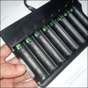 8 Slot 18650 Charger Li Ion Battery 220v Input