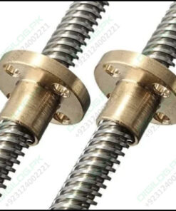 8mm T8x2 Trapezoidal Acme Shaft Lead Thread Rod Brass Screw