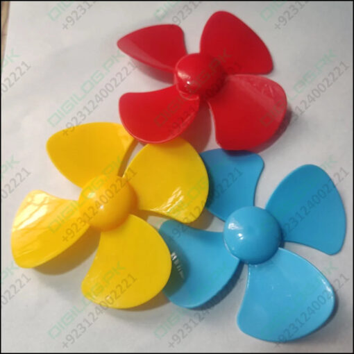 98 Mm 4 Blade Hard Plastic Fan Propeller Wing Par For 3v 5v