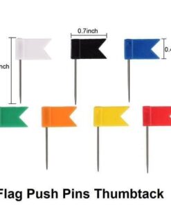 Flag Push Pins Marker Marking Office Thumbtack for Notice