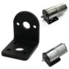 L Shaped 25mm DC Geared Motor Mount Bracket Holder