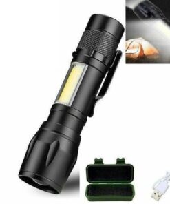 Pocket Size USB Charging Powerful Flash Light Lamp 3800LM