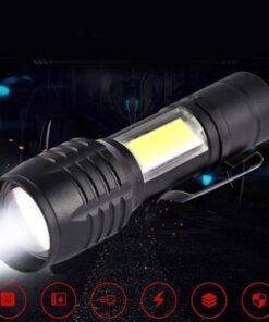 Pocket Size USB Charging Powerful Flash Light Lamp 3800LM