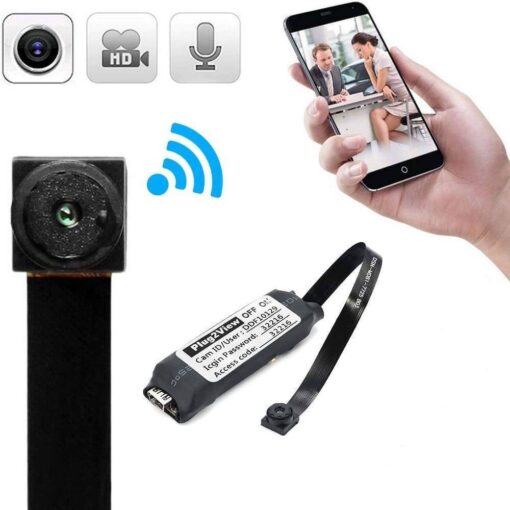 Wireless Mini Spy HD Camera WIFI DIY Pinhole Hidden Audio