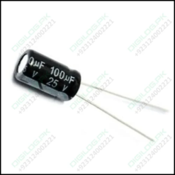 Aluminium 100uf 25v Electrolytic Polar Capacitor