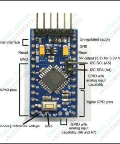 Arduino Pro Mini 3.3v 8mhz Atmega328p In Pakistan