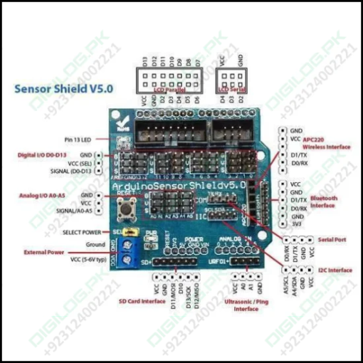 Arduino Sensor Shield V5 Expansion Board For