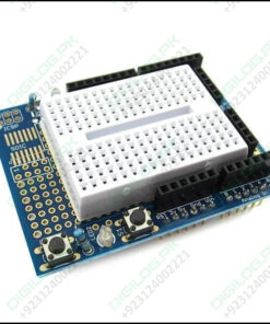 Arduino Uno Proto Shield With Syb-170 Mini Breadboard In