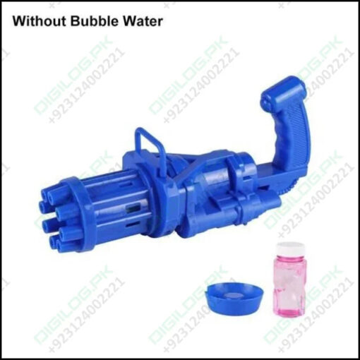 Automatic Gatling Bubble Gun Summer Soap Water Machine Kids