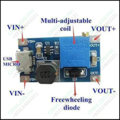 Boost Converter 2a Mt3608 Module Dc-dc Step-up Micro Usb In