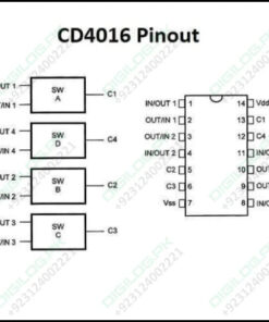 Cd4016 Quad Bilateral Analog Switch Ic