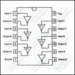 Cd4069 Not Gate Hex Inverter Ic Dip14