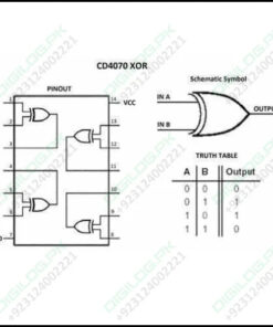 Cd4070 Quad Xor Gate Ic