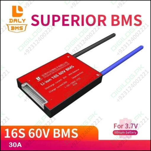 Daly 16s 60v 30a Bms For Li-ion With Balance Function