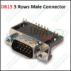 Db15 Male Right Angle Connector d Sub High Density Pcb