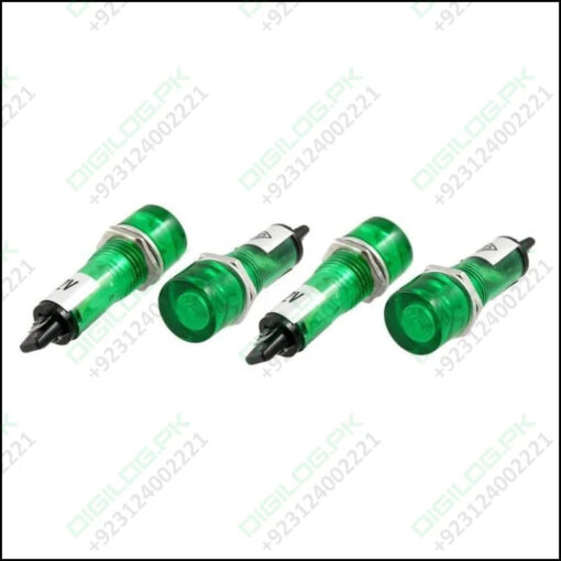 Dc 12v Recessed Green Pilot Light Signal Indicator Lamp