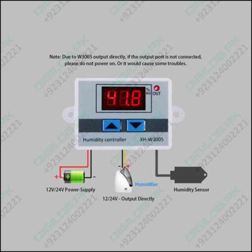 Digital Humidity Controller Xh-w3005 Adjustable 220v 10a