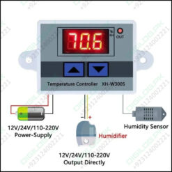 Digital Humidity Controller Xh-w3005 Adjustable 220v 10a