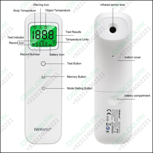 Digital Thermometer Infrared Temperature Gun E122