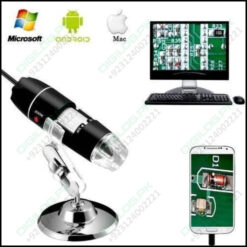 Digital Usb 8 Leds 500x Magnifier Microscope