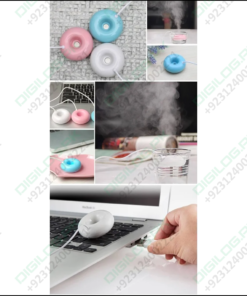 Donuts Shape Mini Usb Humidifier Mist Maker Air Diffuser