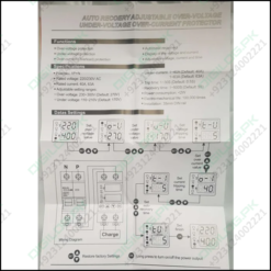 Dual Display Adjustable Over Voltage Current And Under