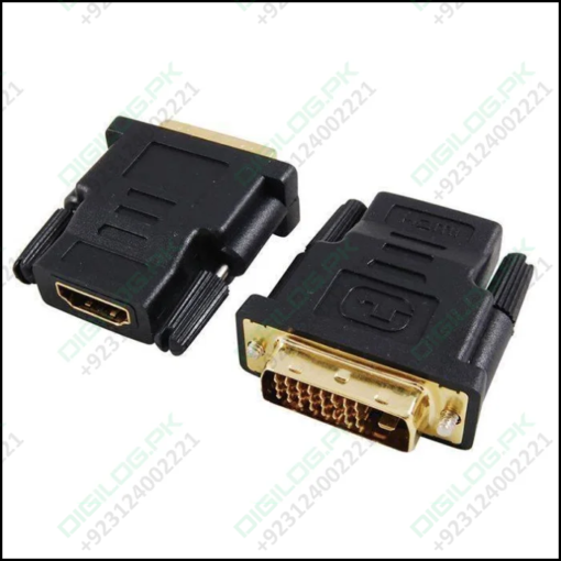 Dvi To Hdmi Converter Dvi-i Male Female Video Plug Adapter