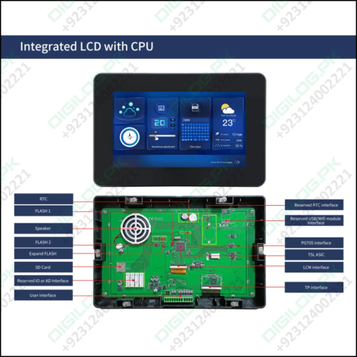 Dwin 10.1 Inch Hmi Modbus Tft Lcm Dmg10600t101-a5wtr