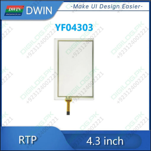 DWIN 4.3 Inch 4 Wire Resistive Touch Panel YF04303