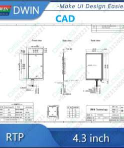 DWIN 4.3 Inch 4 Wire Resistive Touch Panel YF04303