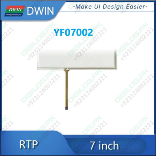 Dwin 7 Inch 4 Wire Rtp Resistive Touch Panel Yf07002 - LCD