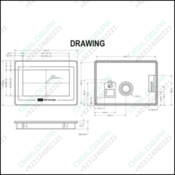 Dwin 7 Inch Industrial Hmi Lcd Touch Screen 800x480 Display