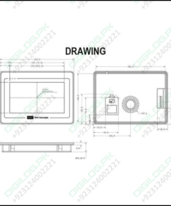 Dwin 7 Inch Industrial Hmi Lcd Touch Screen 800x480 Display