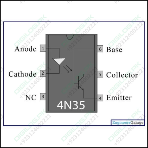 El4n35 4n35 Optocoupler 6 Pin Dip