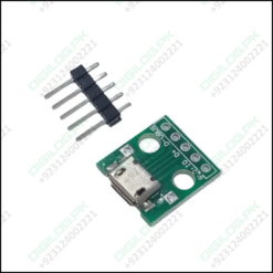 Female Micro Usb To Dip 5-pin Bread Board Power Supply