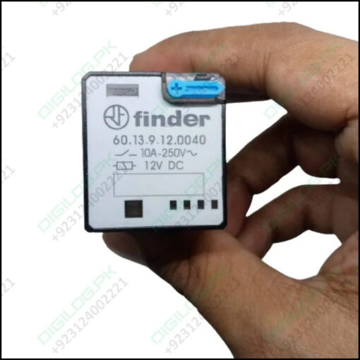 Finder Relay 12vdc 10a 60.13 With 11pin Rail-mount Socket