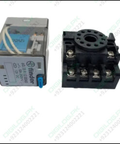 Finder Relay 12vdc 10a 60.13 With 11pin Rail-mount Socket